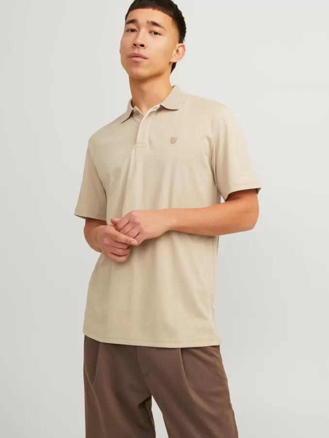 Plain Shirt collar Polo-Jack & Jones Flash Sale