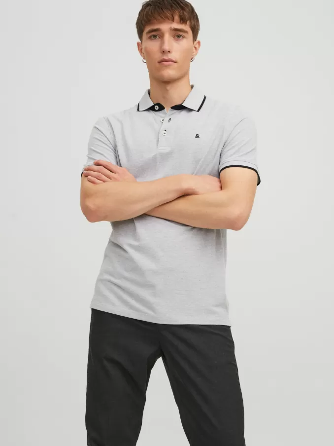 Plain Shirt collar Polo-Jack & Jones Discount