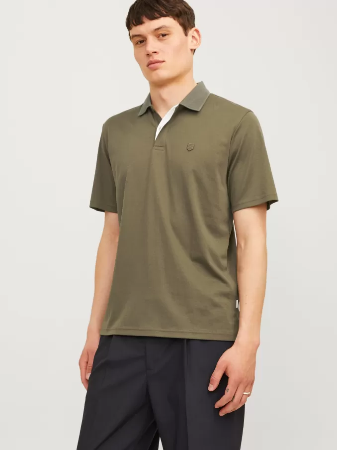 Plain Shirt collar Polo-Jack & Jones Outlet