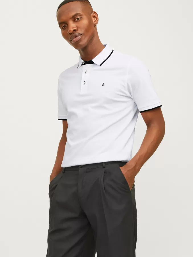 Plain Shirt collar Polo-Jack & Jones Fashion