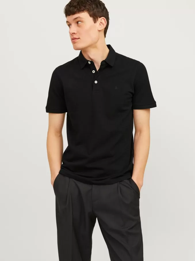 Plain Shirt collar Polo-Jack & Jones Flash Sale