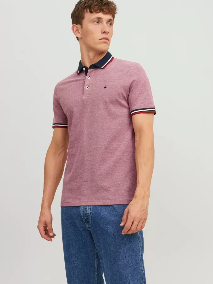 Plain Shirt collar Polo-Jack & Jones Cheap