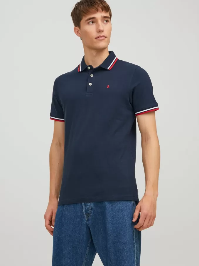 Plain Shirt collar Polo-Jack & Jones Store