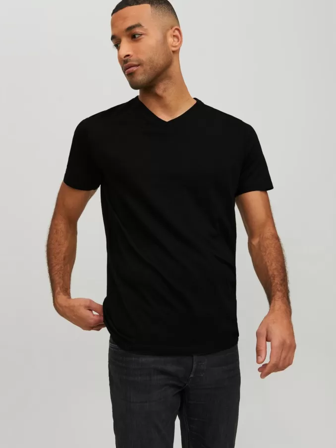 Plain V-Neck T-shirt-Jack & Jones Cheap