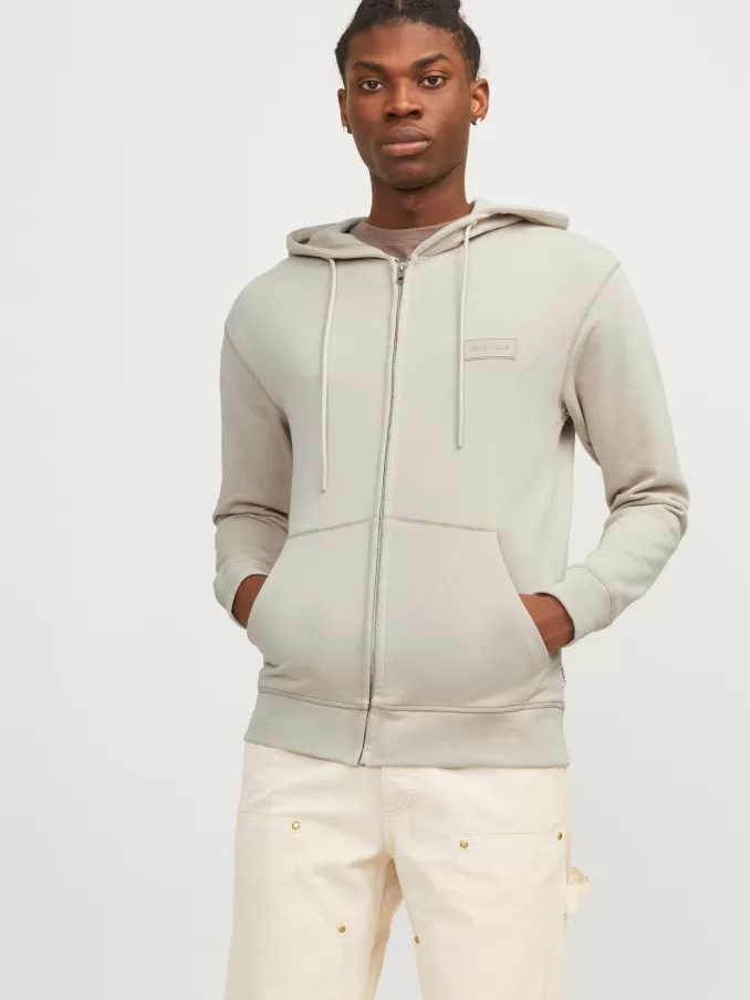 Plain Zip Hoodie-Jack & Jones Hot