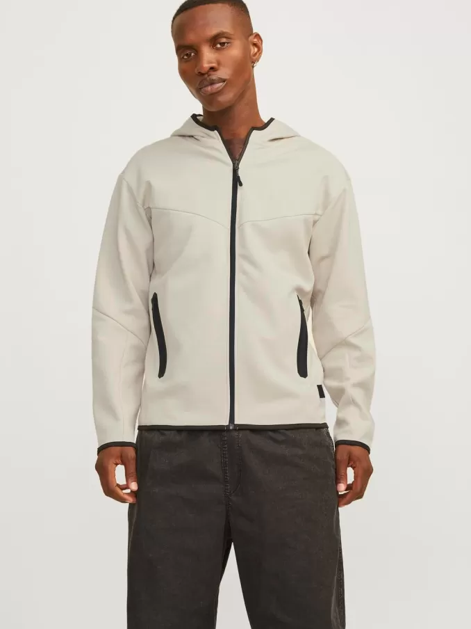 Plain Zip Hoodie-Jack & Jones Best Sale