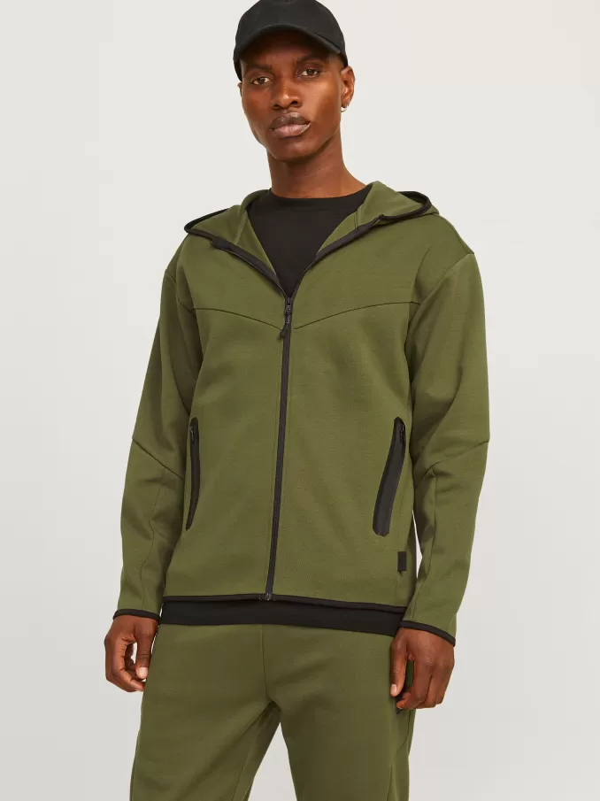 Plain Zip Hoodie-Jack & Jones Hot