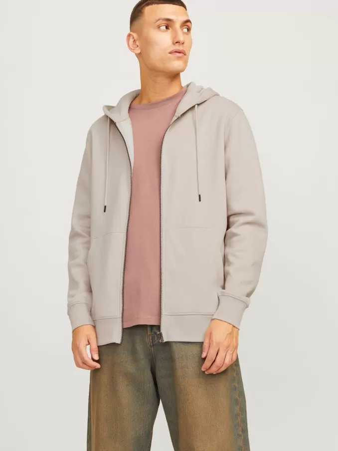 Plain Zip Hoodie-Jack & Jones Store