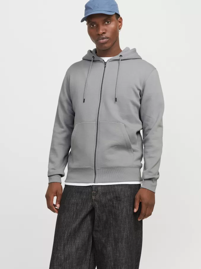 Plain Zip Hoodie-Jack & Jones Sale