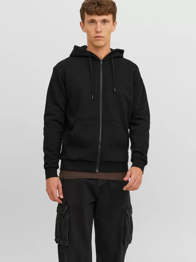 Plain Zip Hoodie-Jack & Jones Shop