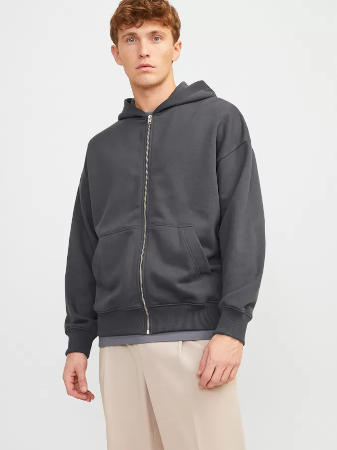 Plain Zip Hoodie-Jack & Jones Store