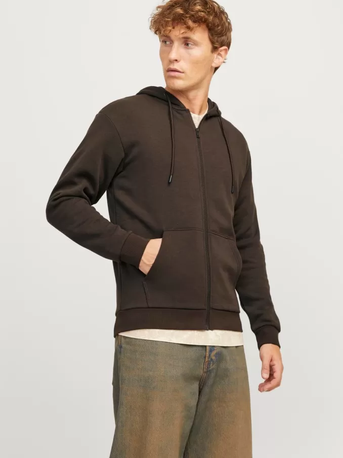 Plain Zip Hoodie-Jack & Jones Hot