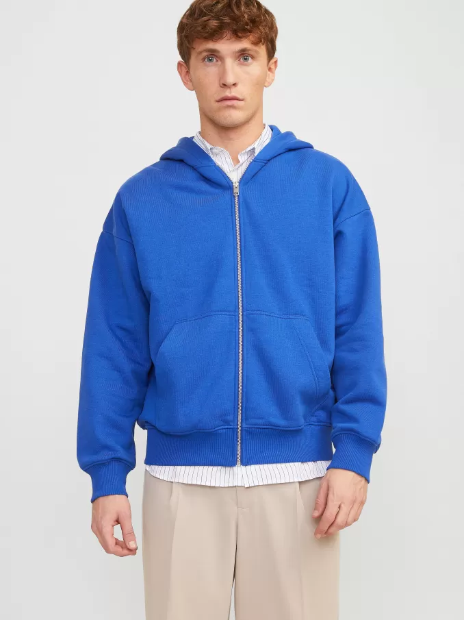 Plain Zip Hoodie-Jack & Jones Hot