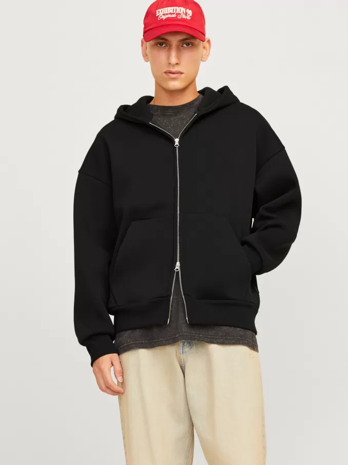 Plain Zip Hoodie-Jack & Jones Hot