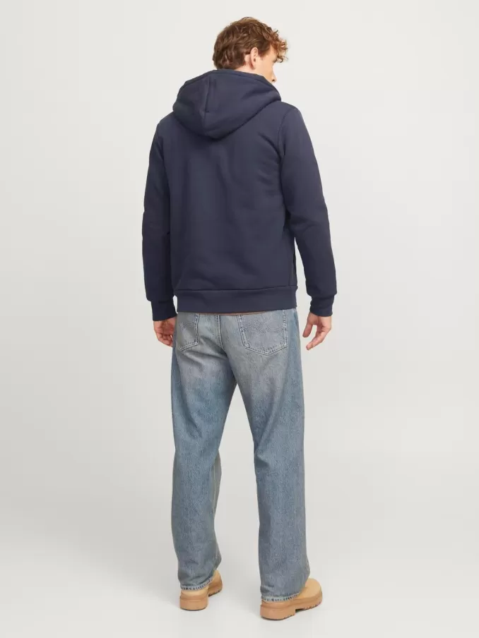 Plain Zip Hoodie-Jack & Jones Sale