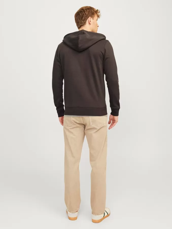 Plain Zip Hoodie-Jack & Jones Flash Sale