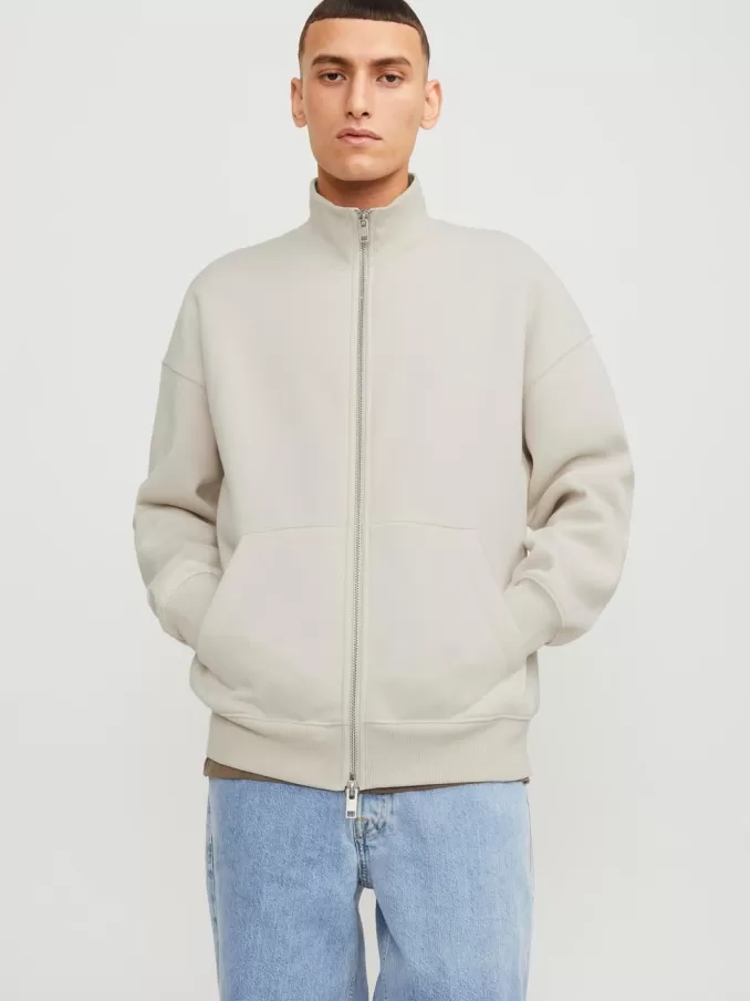 Plain Zip Sweatshirt-Jack & Jones New