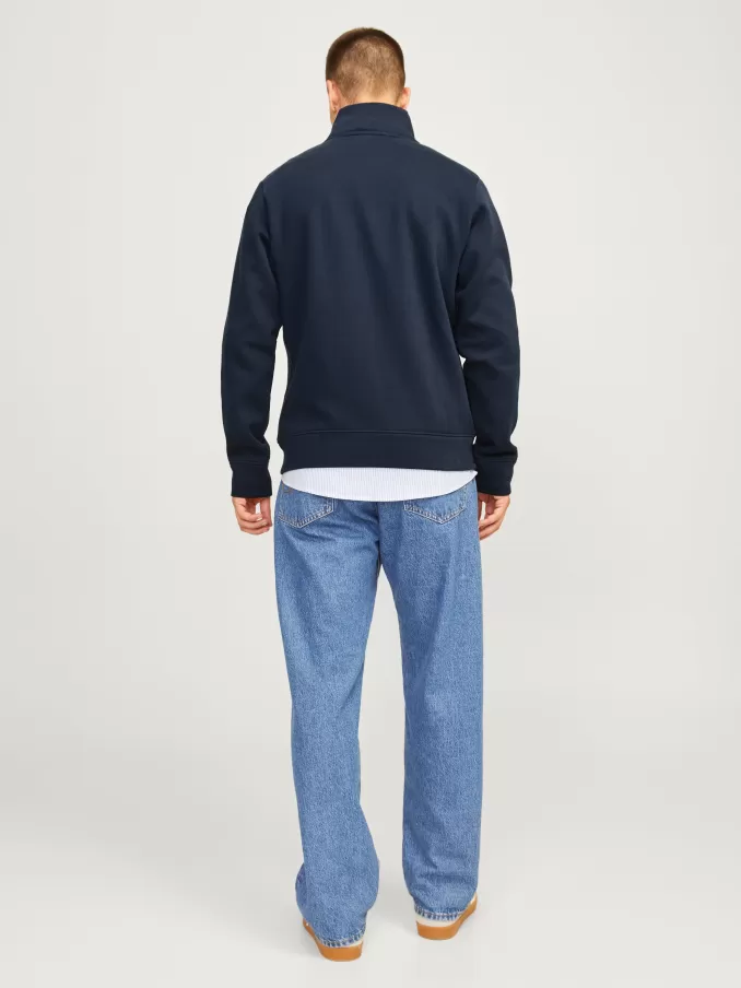 Plain Zip Sweatshirt-Jack & Jones Discount