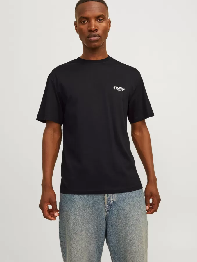 Printed Crew neck T-shirt-Jack & Jones Online