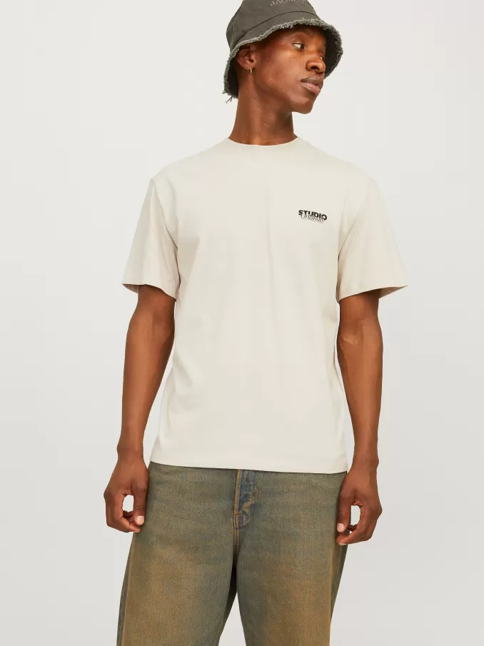 Printed Crew neck T-shirt-Jack & Jones Cheap