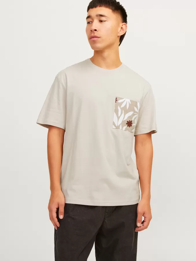 Printed Crew neck T-shirt-Jack & Jones Hot