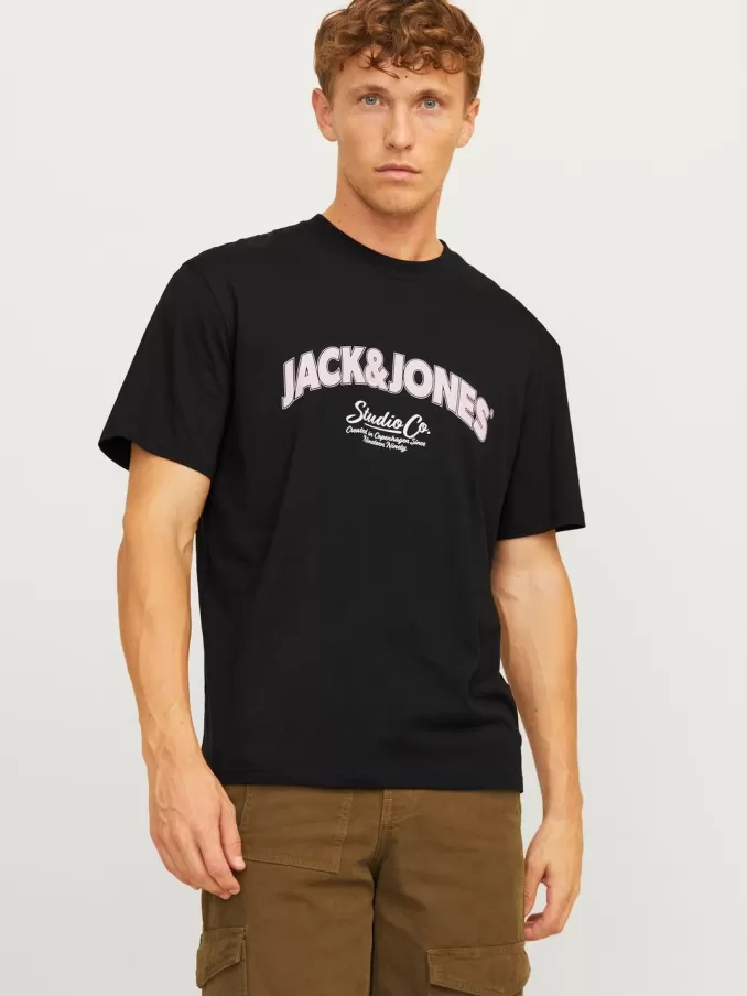 Printed Crew neck T-shirt-Jack & Jones New