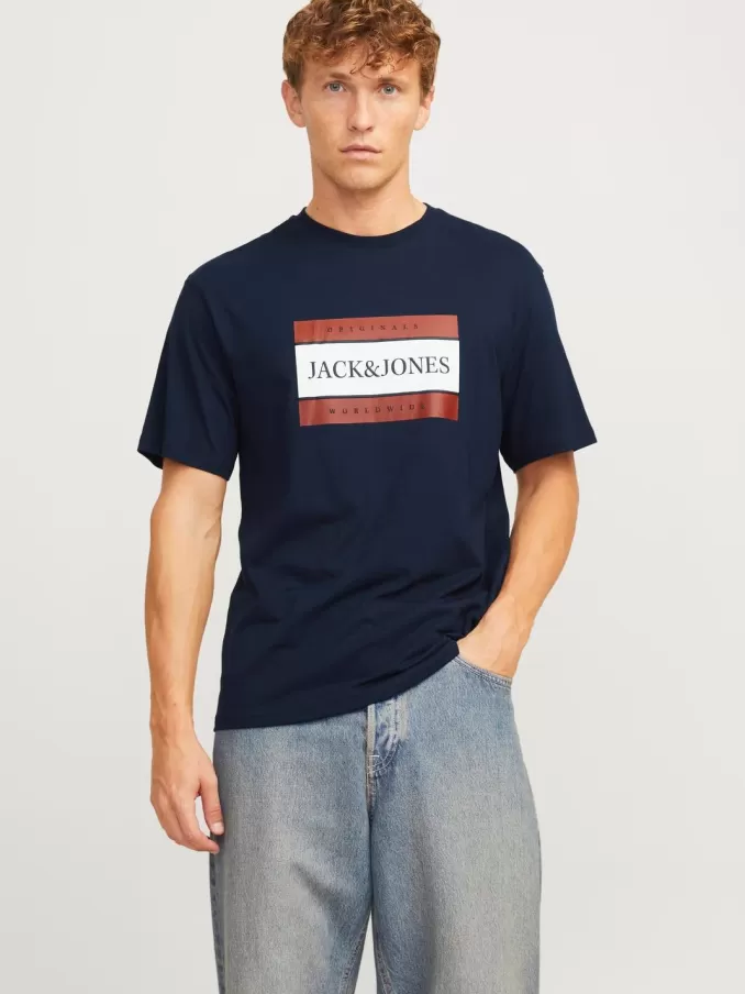 Printed Crew neck T-shirt-Jack & Jones Outlet