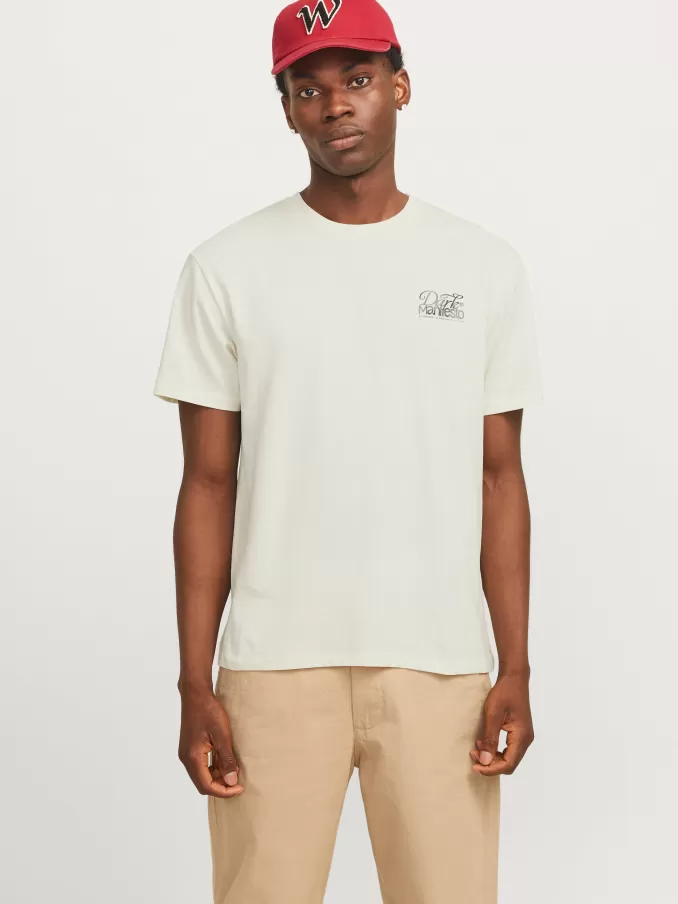 Printed Crew neck T-shirt-Jack & Jones Online