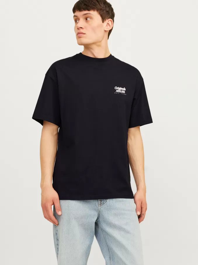 Printed Crew neck T-shirt-Jack & Jones Best Sale