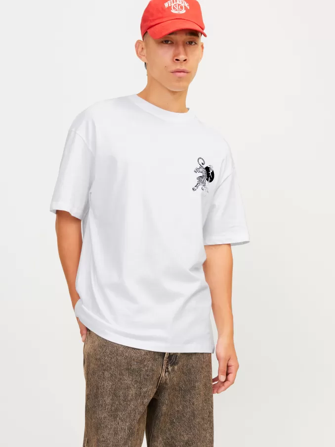 Printed Crew neck T-shirt-Jack & Jones Clearance