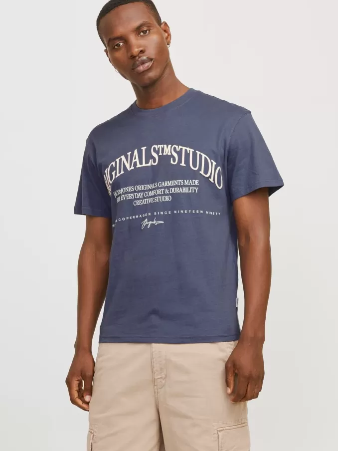 Printed Crew neck T-shirt-Jack & Jones Best Sale