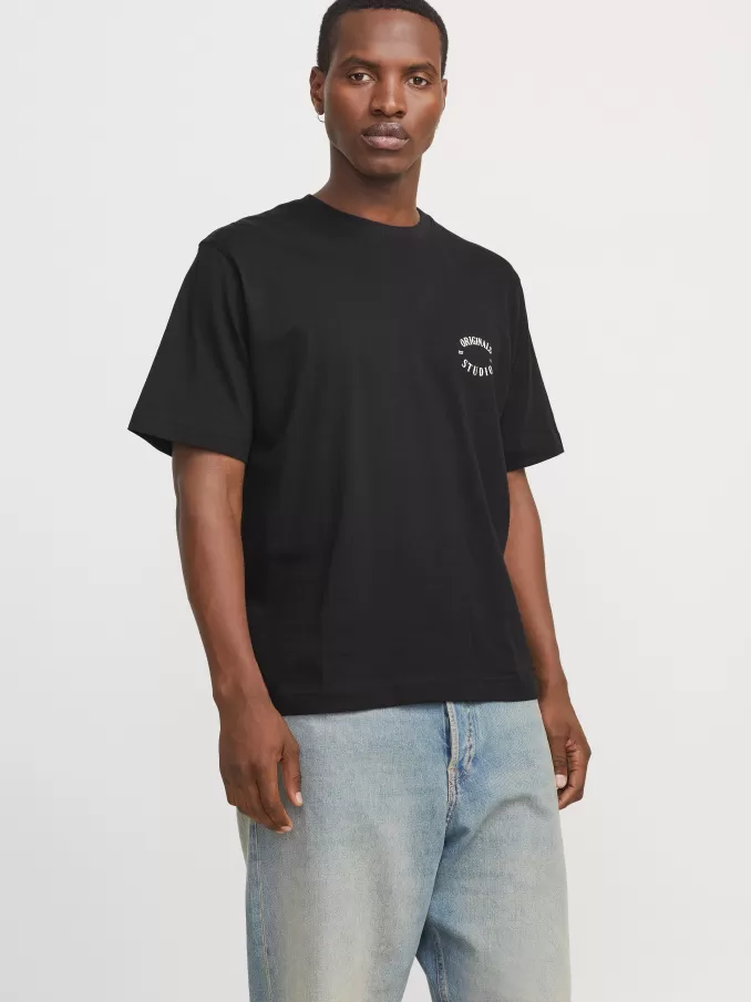 Printed Crew neck T-shirt-Jack & Jones Cheap