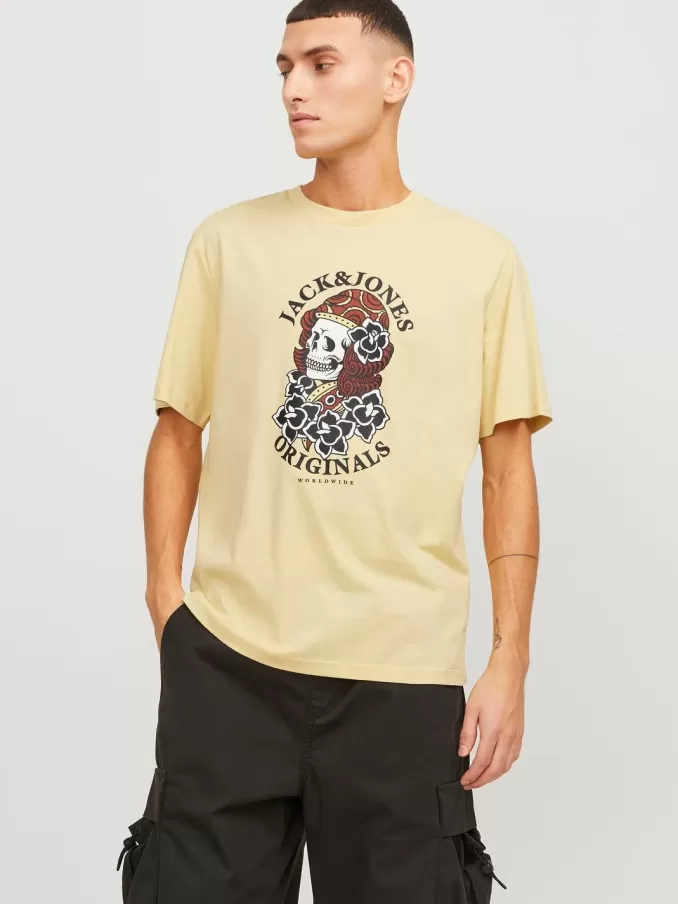 Printed Crew neck T-shirt-Jack & Jones Cheap