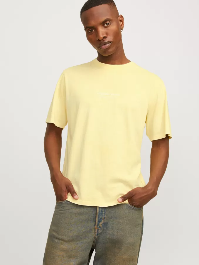 Printed Crew neck T-shirt-Jack & Jones Flash Sale