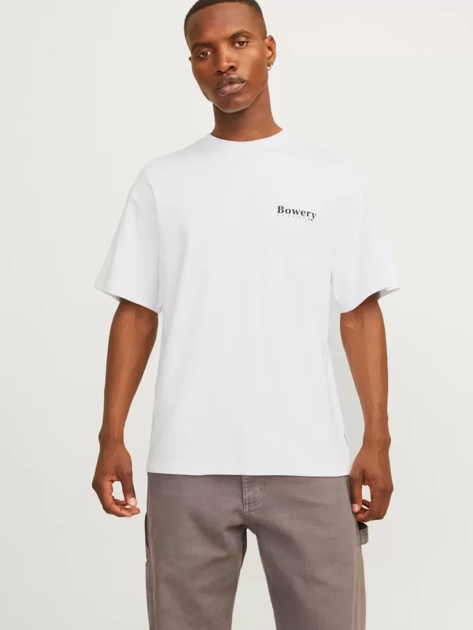 Printed Crew neck T-shirt-Jack & Jones Online