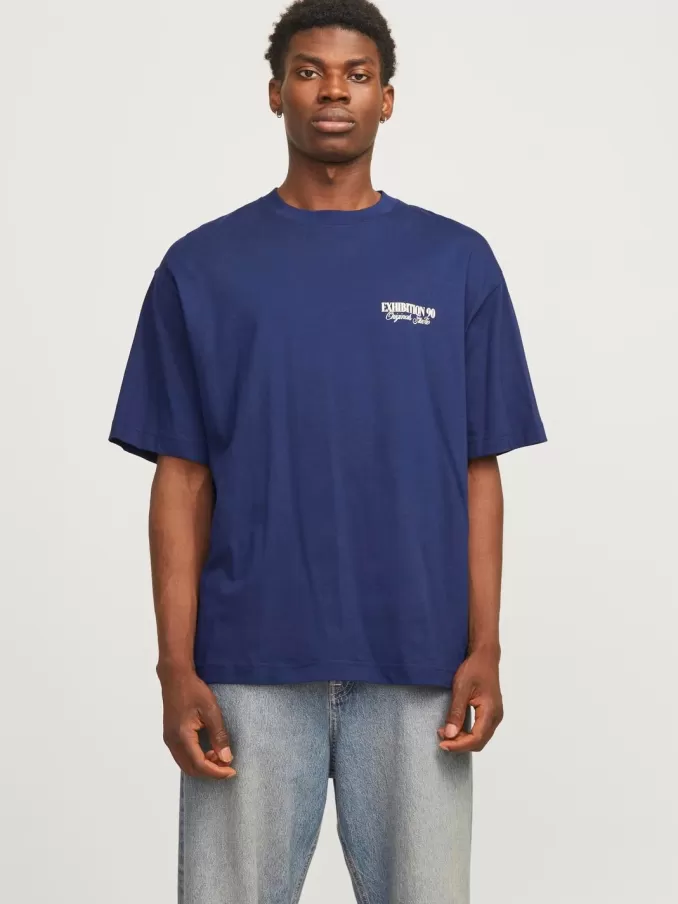 Printed Crew neck T-shirt-Jack & Jones Store