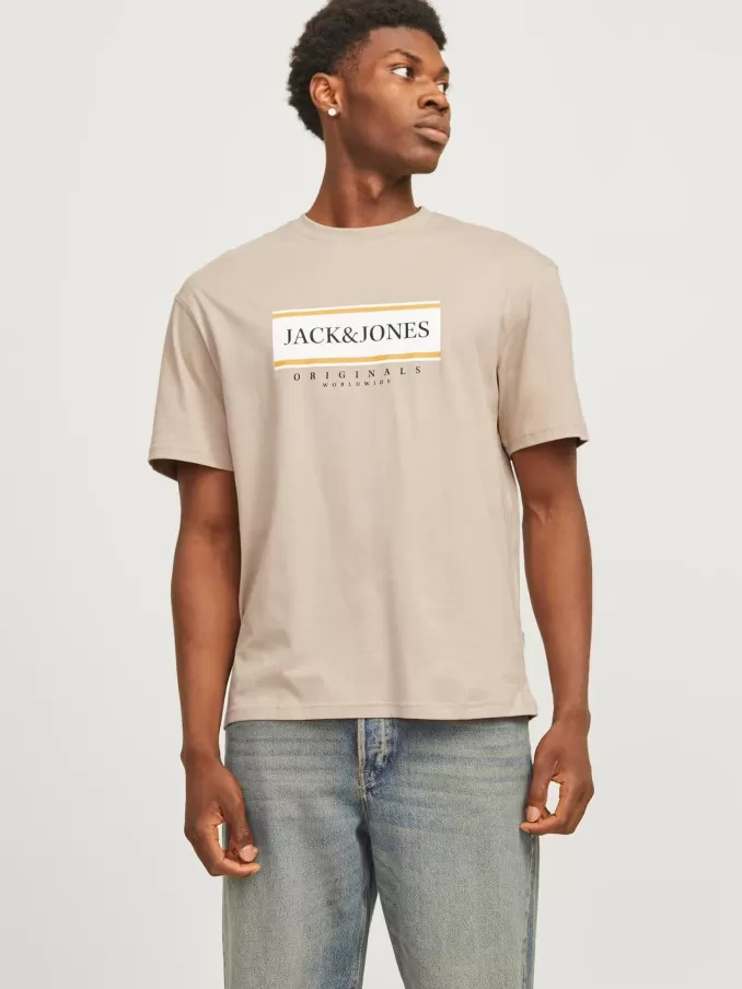 Printed Crew neck T-shirt-Jack & Jones Cheap