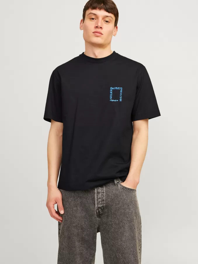 Printed Crew neck T-shirt-Jack & Jones Cheap