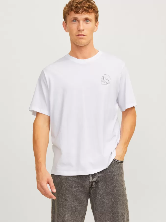 Printed Crew neck T-shirt-Jack & Jones Clearance