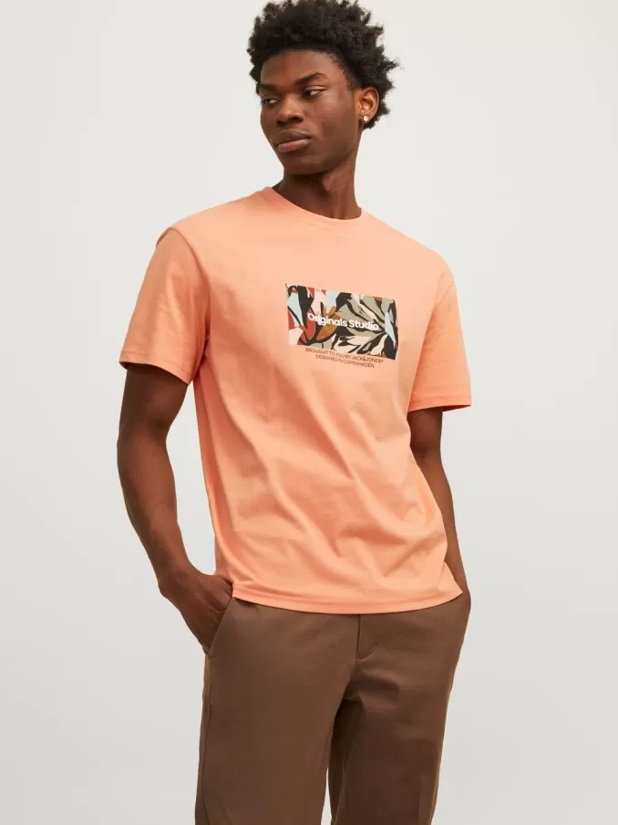 Printed Crew neck T-shirt-Jack & Jones Fashion