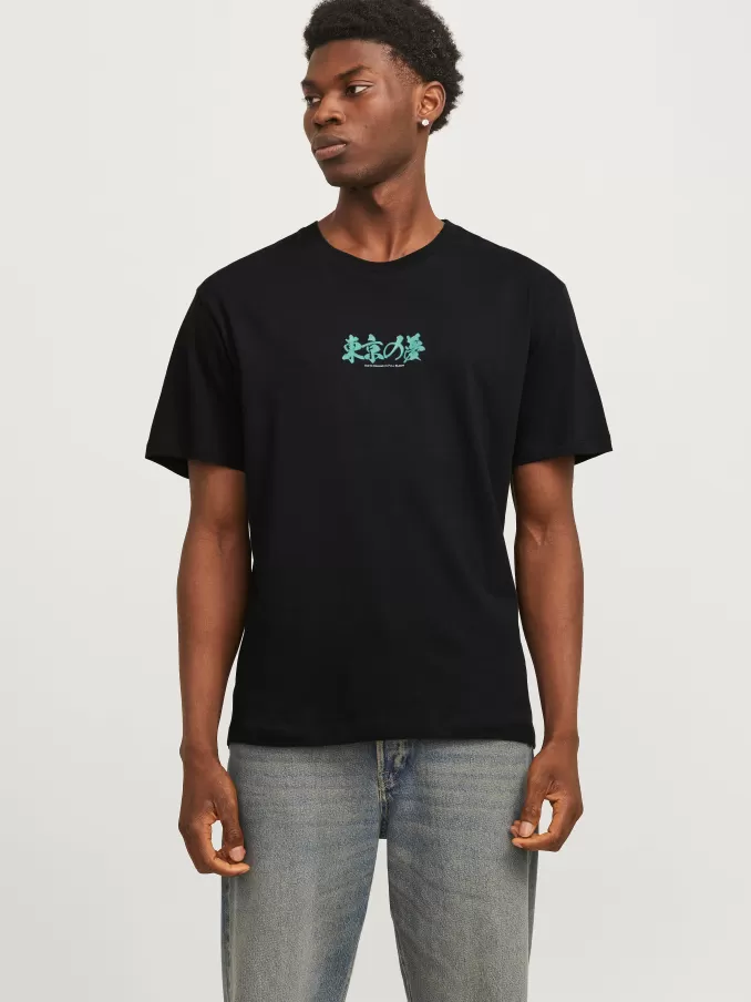 Printed Crew neck T-shirt-Jack & Jones Online