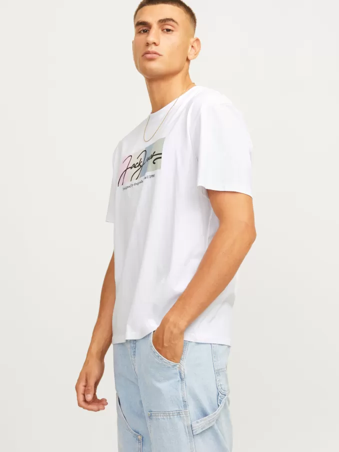 Printed Crew neck T-shirt-Jack & Jones Best