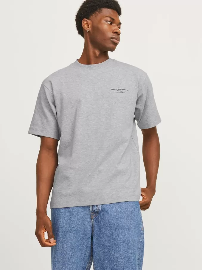 Printed Crew neck T-shirt-Jack & Jones Cheap