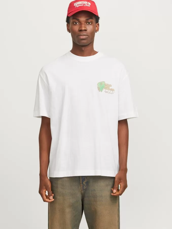 Printed Crew neck T-shirt-Jack & Jones Online