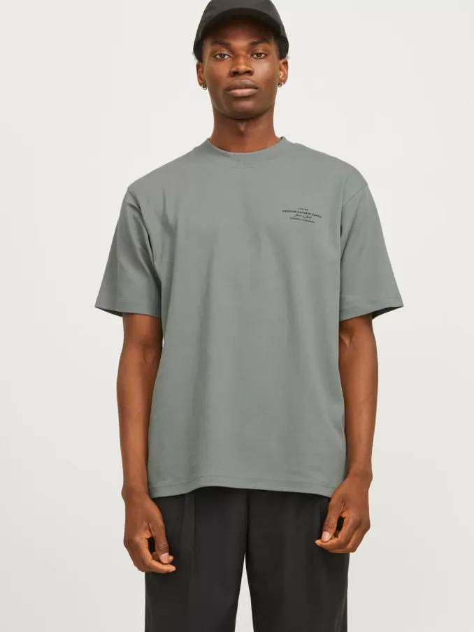 Printed Crew neck T-shirt-Jack & Jones Clearance