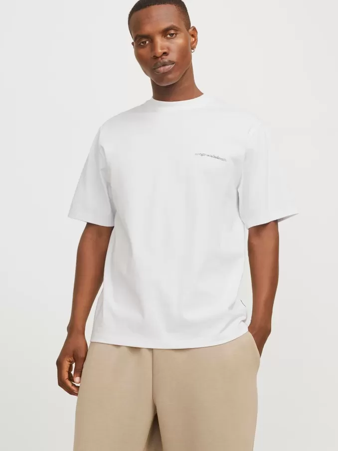 Printed Crew neck T-shirt-Jack & Jones Online