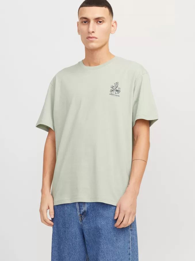 Printed Crew neck T-shirt-Jack & Jones New