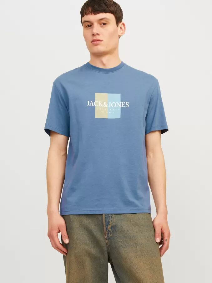 Printed Crew neck T-shirt-Jack & Jones Outlet