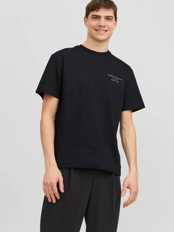 Printed Crew neck T-shirt-Jack & Jones Cheap