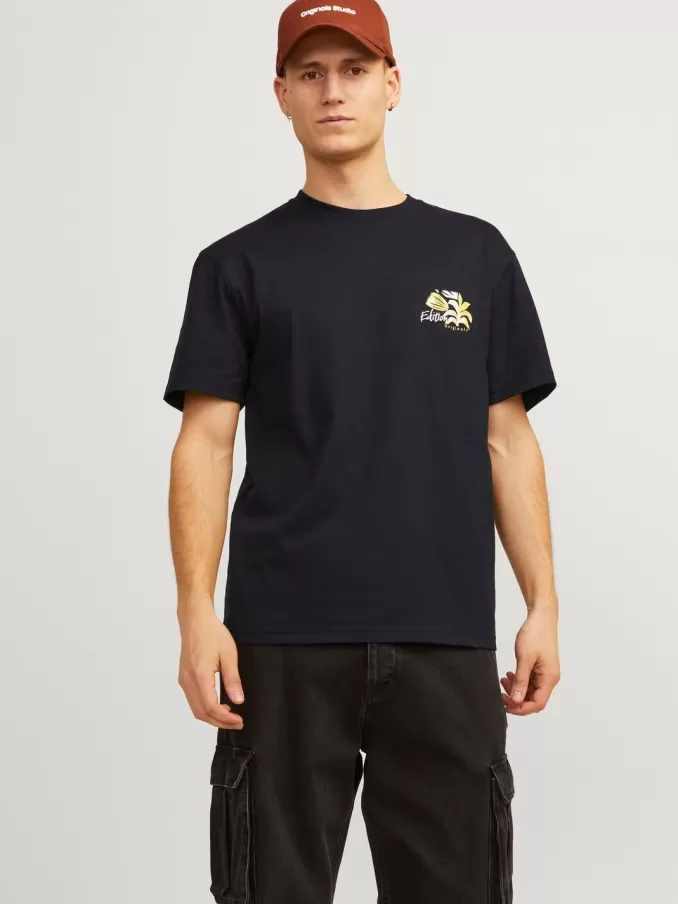 Printed Crew neck T-shirt-Jack & Jones Clearance